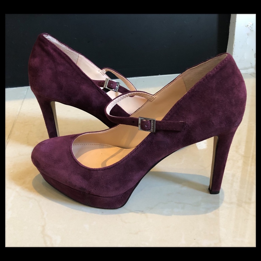 Vince Camuto Suede Shoe High Heel Platform